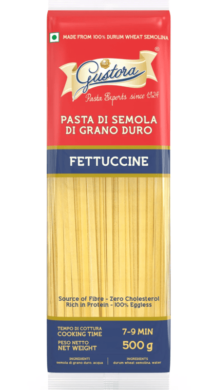 Gustora - Fettuccine Pasta, 500 gm (Pack of 1)