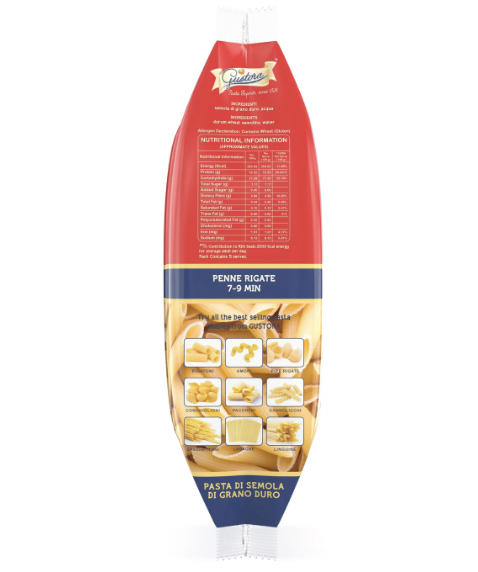 Gustora - Penne Rigate Pasta, 5 Kg (Pack of 1)