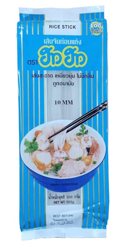 How How - Pad Thai Noodles (Rice Sticks 10 mm), 500 gm (Pack of 1)