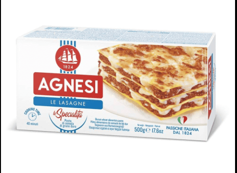 Agnesi - Lasagne Pasta, 500 gm (Pack of 1)