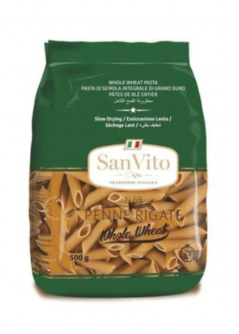 Sanvito - Whole Wheat Penne, 500 gm (Pack of 1)