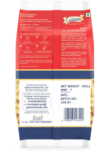 Gustora - Fusilli Pasta, 5 Kg (Pack of 1)