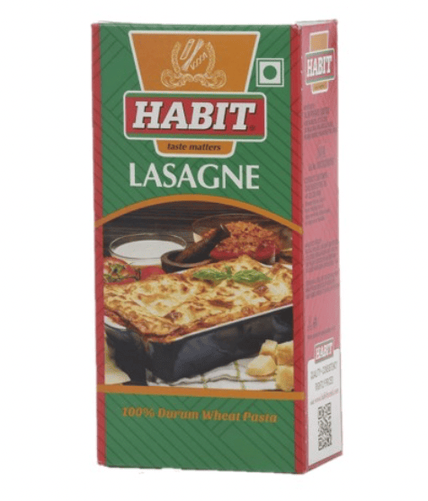 Habit - Lasagne Pasta (Classic Premium), 500 gm (Pack of 1)