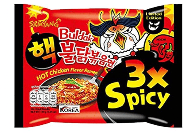 Samyang - 3X Hot Chicken Flavour Ramen, 140 gm (Pack of 1)