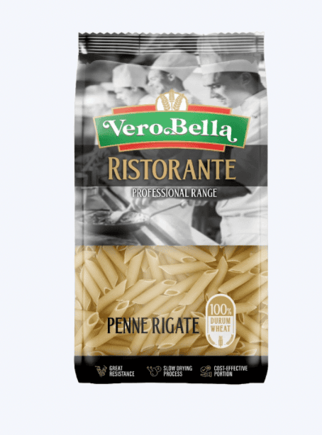 Vero Bella - Penne Rigate Pasta (Chef's Choice), 1 Kg (Pack of 1)