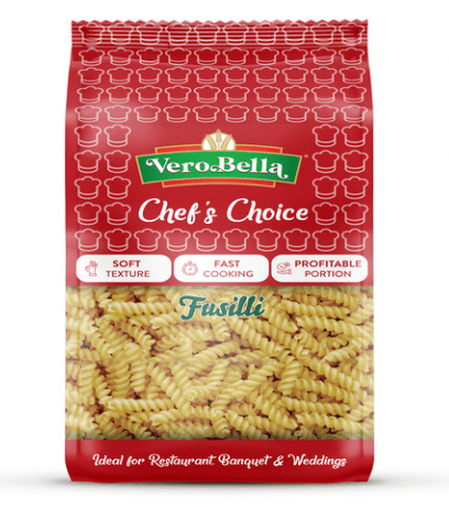 Vero Bella - Fusilli Pasta (Chef's Choice), 1 Kg (Pack of 1)