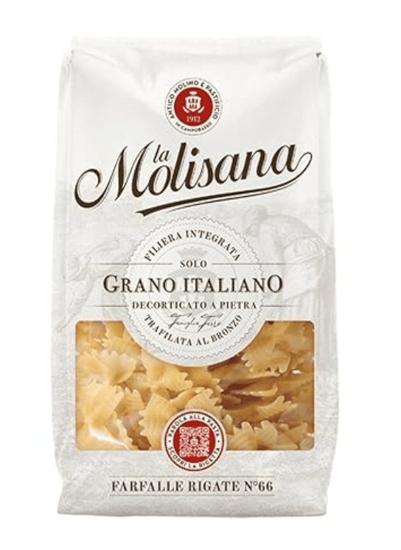 La Molisana - Farfalle Rigate Pasta No. 66, 500 gm (Pack of 1)