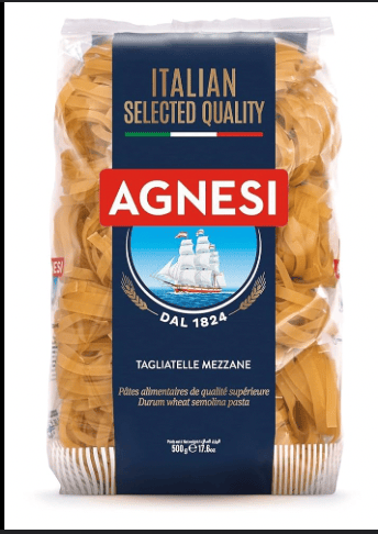 Agnesi - Tagliatelle Pasta, 500gm (Pack of 1)