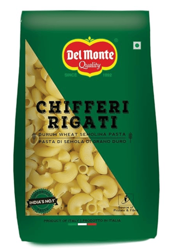 Del Monte - Chifferi Pasta (Imported), 1 Kg (Pack of 1)