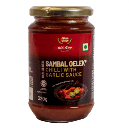 Woh Hup - Sambal Oelek (Chilli with Garlic Sauce), 320 gm (Pack of 1)