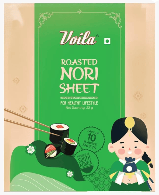 Voila - Roasted Nori Sheet, 22 gm (Pack of 1)