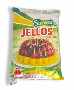 Sarwar - Jellos (Gelatine), 1 Kg (Pack of 1)