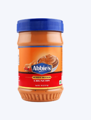 Abbie's - Peanut Butter Crunchy, 510 gm (Pack of 1)