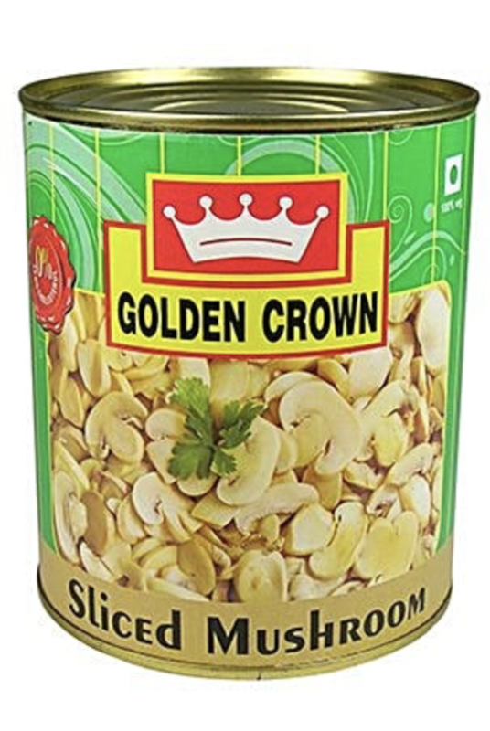 Golden Crown - Mushroom Slices, 800 gm (Pack of 1)