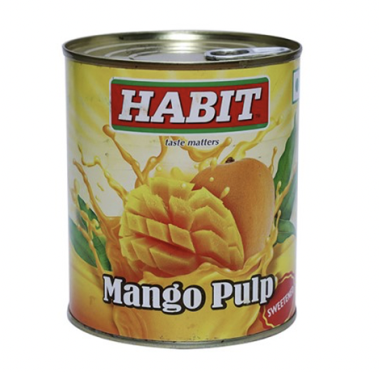 Habit - Alphonso Mango Pulp, 850 gm (Pack of 1)