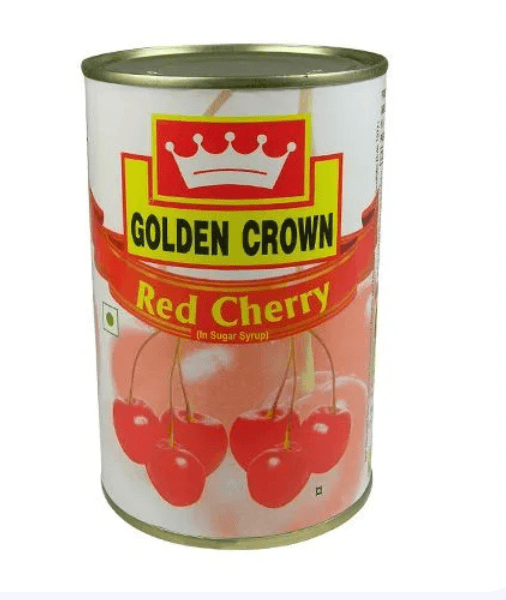 Golden Crown - Red Cherry In Syrup, 840 gm (Pack of 1)