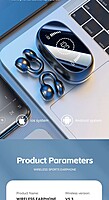 neQra M47 TWS Clip Type Wireless Earphones