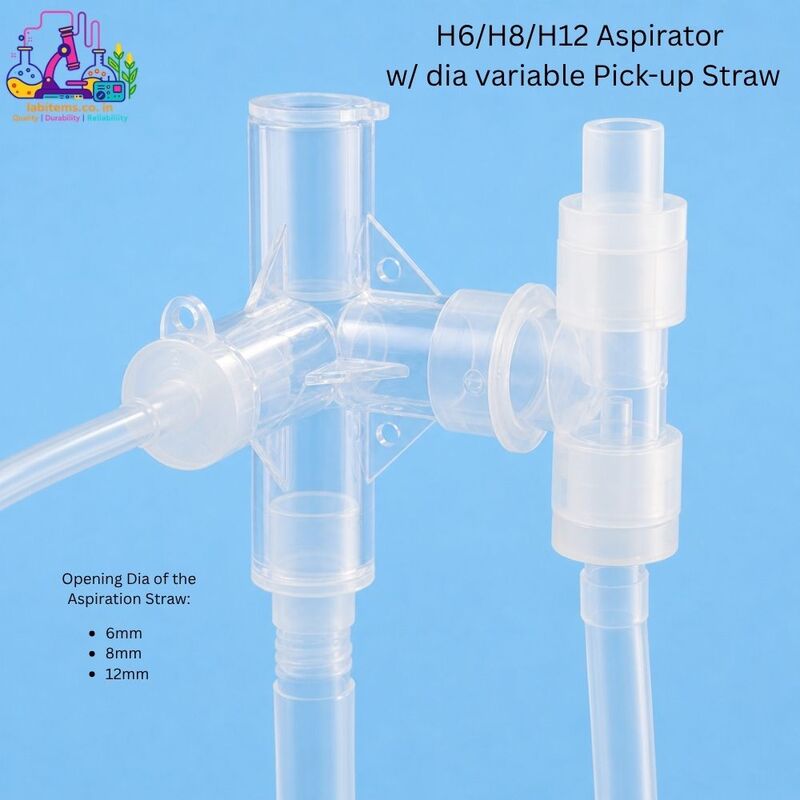 H6/H8/H12 Aspirator w/ dia variable Pick-up Straw