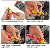 2pcs (1 pair Red and Black) Car Inspection Socket 4mm Multimeter Voltage Testing Clip 2pcs (1 pair Red and Black) Car Inspection Socket 4mm Multimeter Voltage Testing Clip