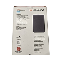 HAMMOK | CATHY 2.5'' SATA HDD ENCLOSURE |USB 3.0 | 4TB SUPPORT | 5GBPS TRANSFER SPEED | BLACK HAMMOK | CATHY 2.5'' SATA HDD ENCLOSURE |USB 3.0 | 4TB SUPPORT | 5GBPS TRANSFER SPEED | BLACK