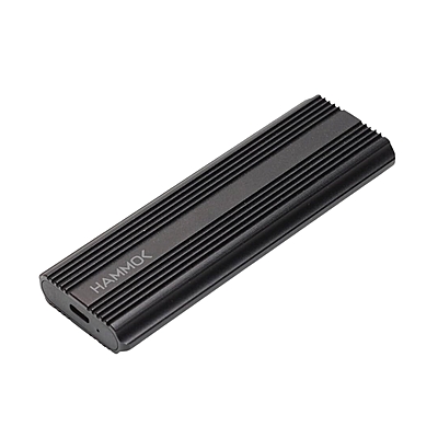 HAMMOK | HURRY M.2 NVME SSD ENCLOSURE | USB 3.1 GEN 2 | 2TB SUPPORT | 10GBPS HIGH-SPEED ALUMINUM CASE | BLACK