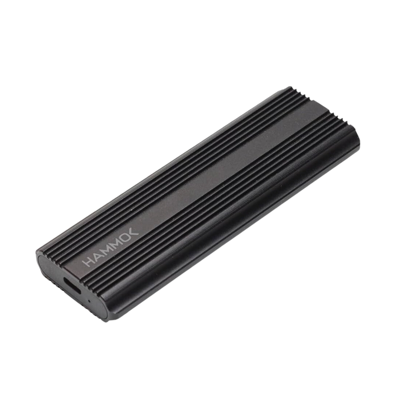 HAMMOK | HURRY M.2 NVME SSD ENCLOSURE | USB 3.1 GEN 2 | 2TB SUPPORT | 10GBPS HIGH-SPEED ALUMINUM CASE | BLACK