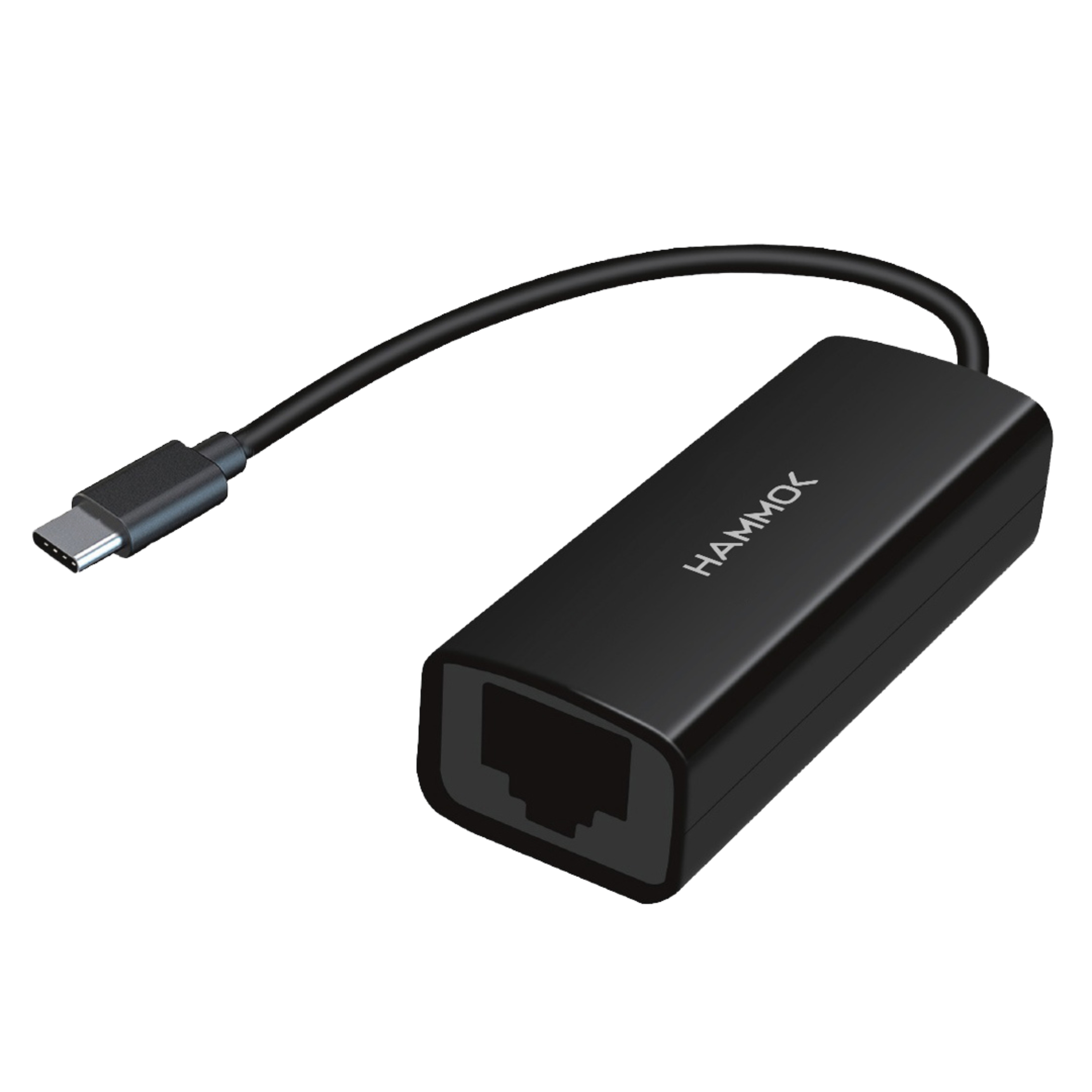 HAMMOK| SPIN USB -C TO LAN| ETHERNET ADAPTER| BLACK