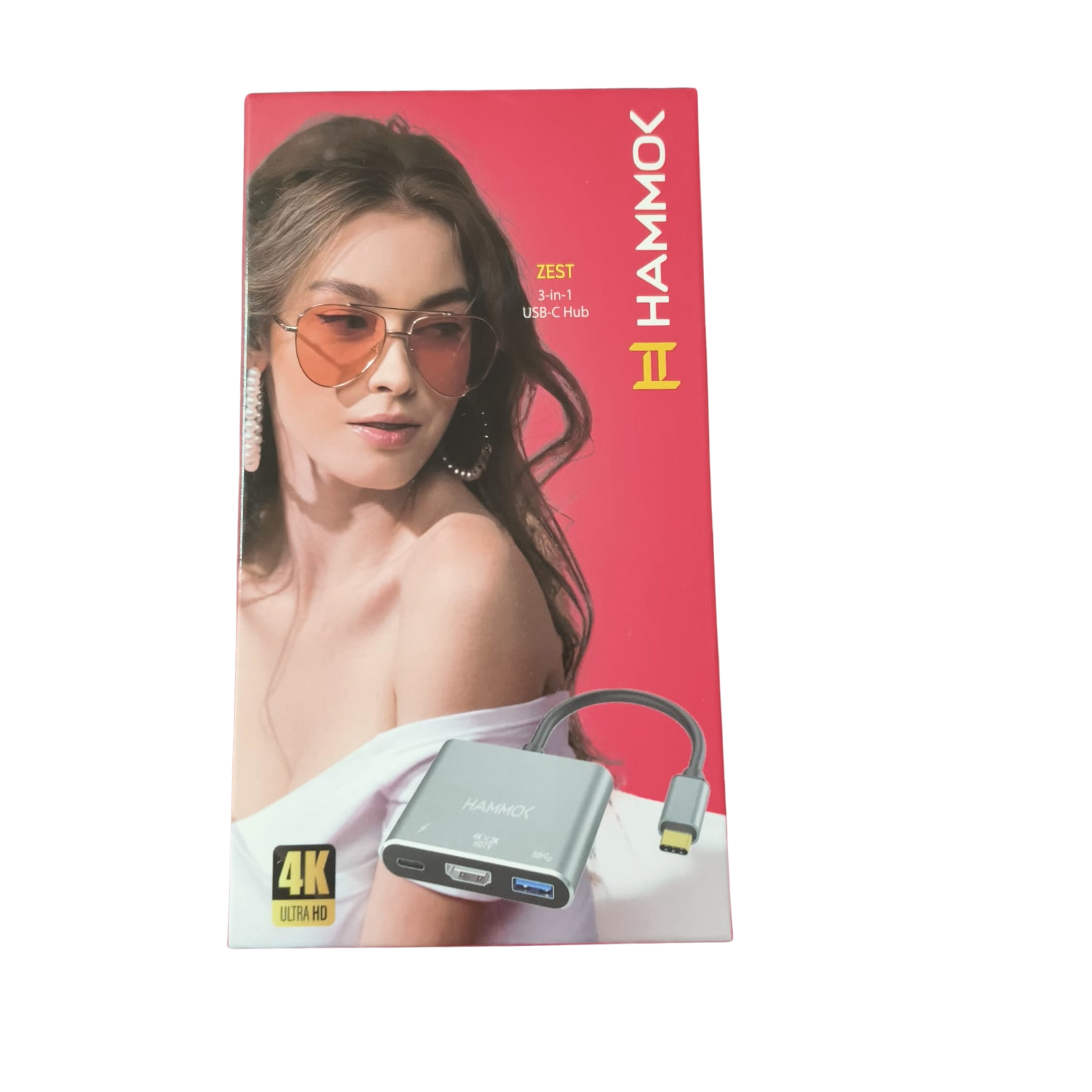 HAMMOK | ZEST | 3 IN 1 | USB-C HUB | HDMI 4K | USB 3.0 MULTIPORT ADAPTER | HIGH-SPEED DATA | GREY HAMMOK | ZEST | 3 IN 1 | USB-C HUB | HDMI 4K | USB 3.0 MULTIPORT ADAPTER | HIGH-SPEED DATA | GREY