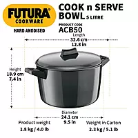 HAWKINS HA CNS BOWL 5L 23CM ACB50