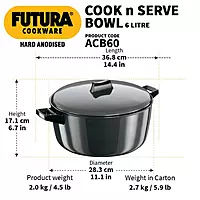 HAWKINS HA CNS BOWL 6L 27CM ACB60