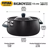 HAWKINS HA FUTARA BIGBOY BIRYANI HANDI 12 WL ABH12