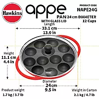HAWKINS NS APPE PAN 24CM G LID NAPE24G