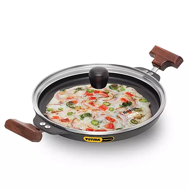 HAWKINS NS UTTAPAM PAN WITH GLASS NUP24G