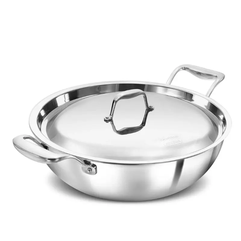 HAWKINS PRO TRI PLY SS DEEP F.PAN 5L WI/LID PSK50S