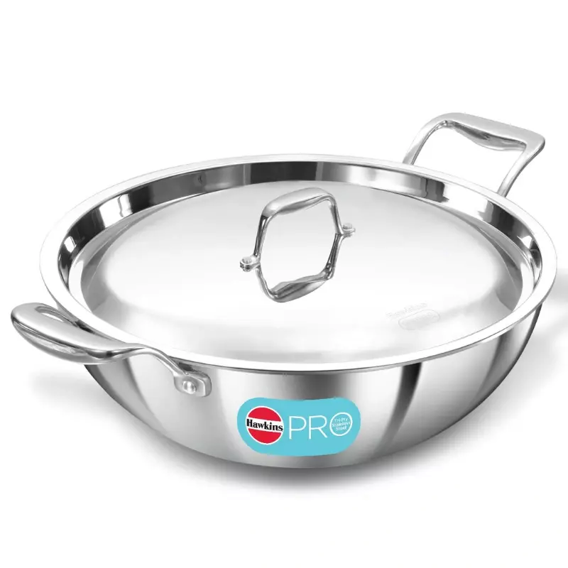 HAWKINS PRO TRI PLY SS DEEP F.PAN 6L WITH PSK60S