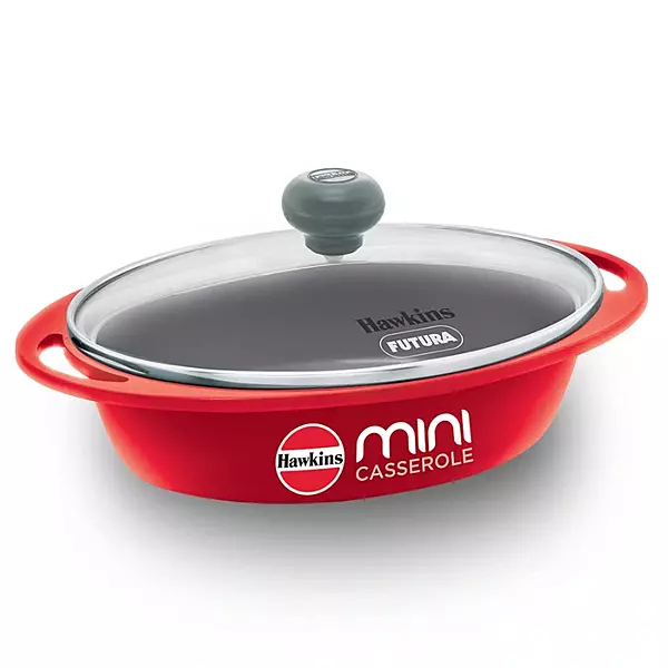 HAWKINS RED ROUND MINI CASSEROLE DCR75G