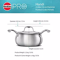 HAWKINS SS TRI PLY HANDI 2L PSH20S