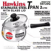 HAWKINS T PAN WITH LID SS 2L SST20G