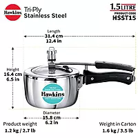 HAWKINS TRI PLY COOK 1.5L HSST 15