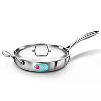 HAWKINS TRI PLY SS FRYING PAN 26CM WITH LID PSF26S