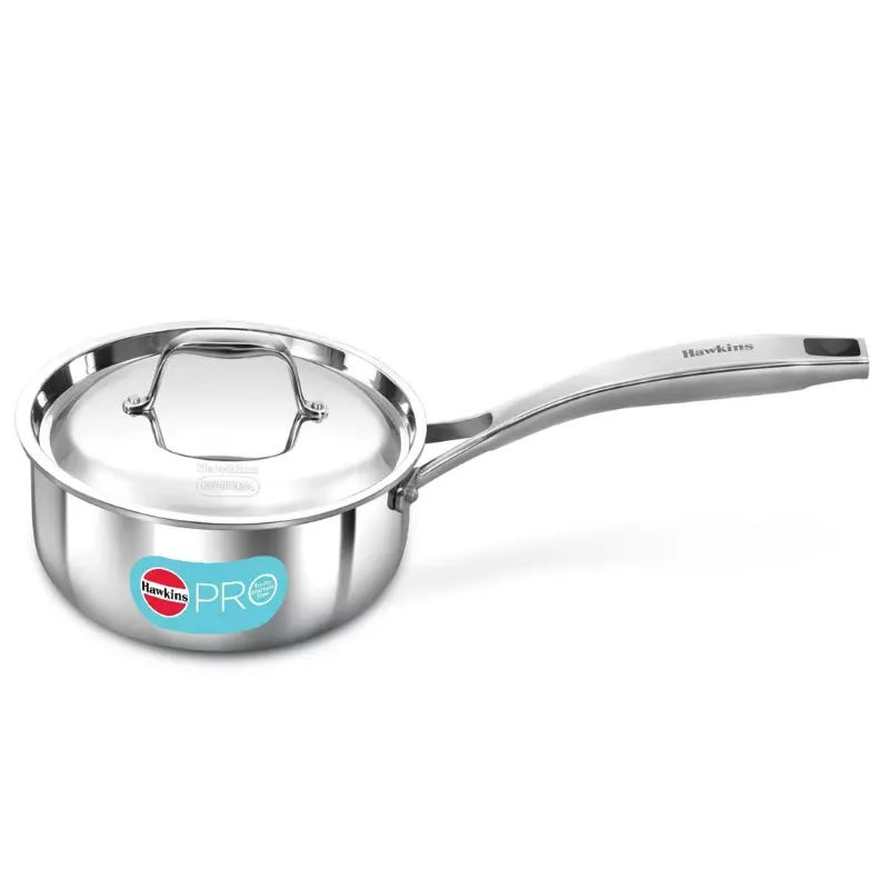 HAWKINS TRI PLY SS SAUCE PAN WITH LID 1.5L PSSP15S