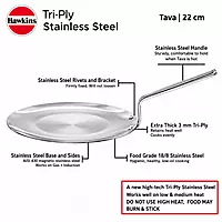 HAWKINS TRI PLY SS TAWA 22CM SSTV22