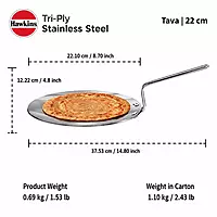 HAWKINS TRI PLY SS TAWA 22CM SSTV22