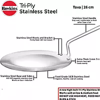 HAWKINS TRI PLY SS TAWA 26CM SSTV26