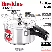 HAWKINS WIDE IC CLASSIC PESSURE COOKER 3L ICL3W