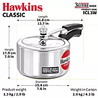 HAWKINS WIDE IC CLASSIC PESSURE COOKER 3L ICL3W