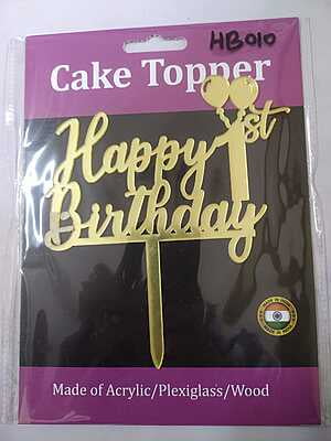 Acrylic Topper Medium Happy Birthday Acrylic Topper Medium Happy Birthday