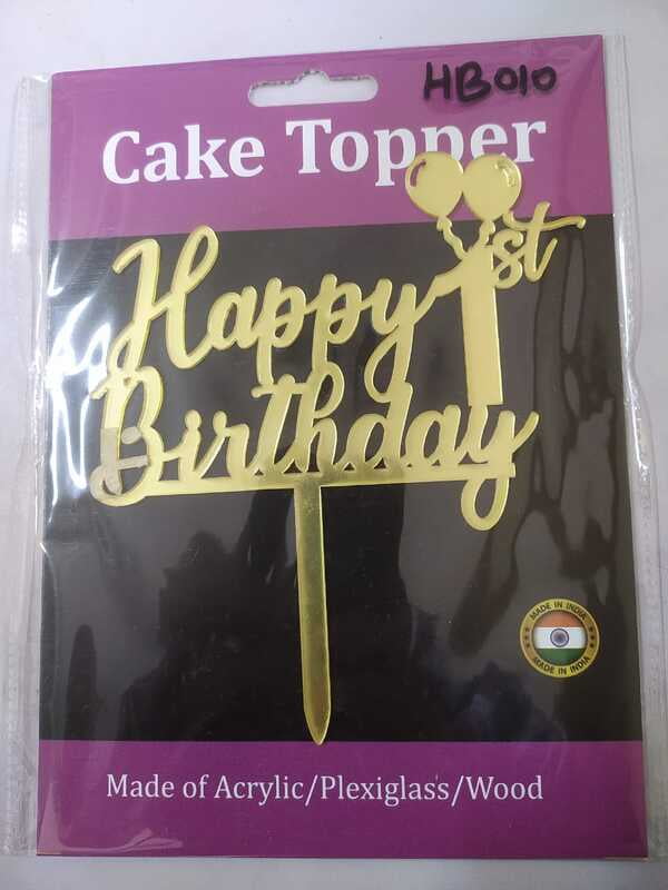 Acrylic Topper Medium Happy Birthday Acrylic Topper Medium Happy Birthday