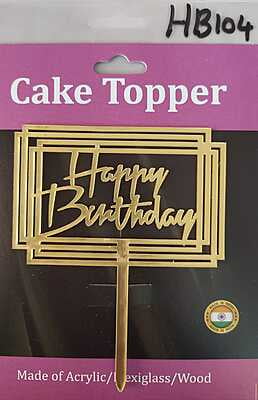 QSON Acrylic Topper Happy Birthday S