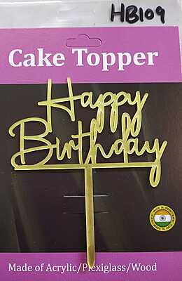 QSON Acrylic Topper Happy Birthday S